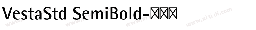 VestaStd SemiBold字体转换
